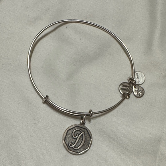 Alex and Ani Silver Initial Bracelet - Picture 1 of 2